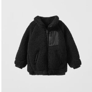 Zara - Jacket/Coat with Faux Shearling